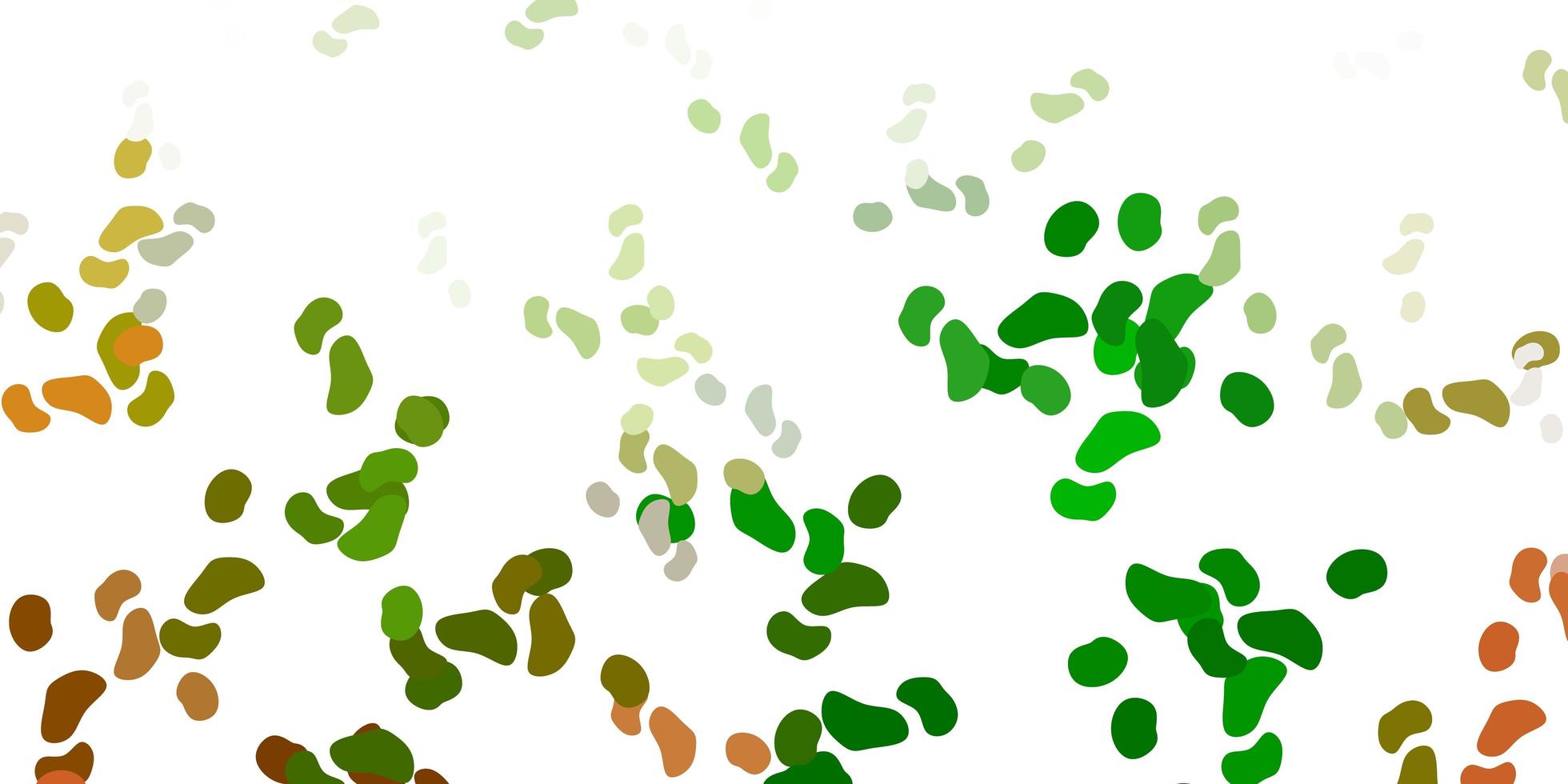 texture de vecteur vert clair, jaune avec des formes de memphis.