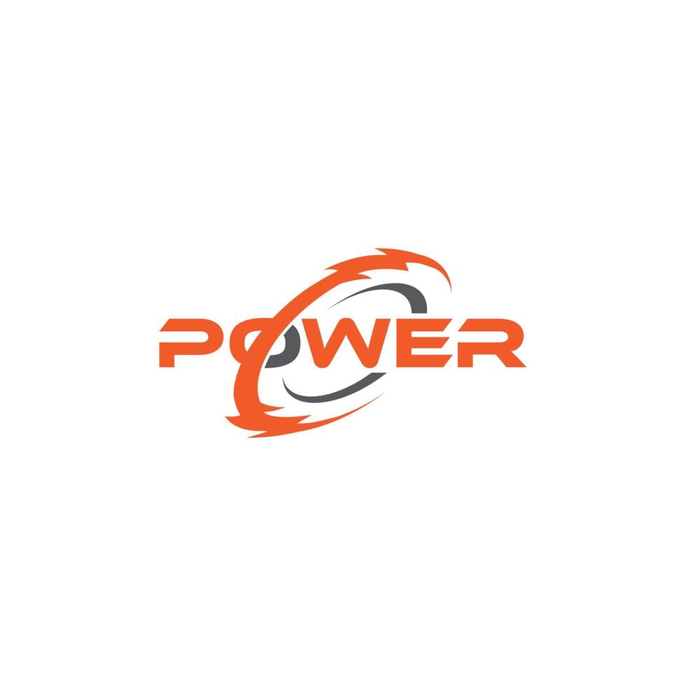 création de logo vectoriel de puissance électrique