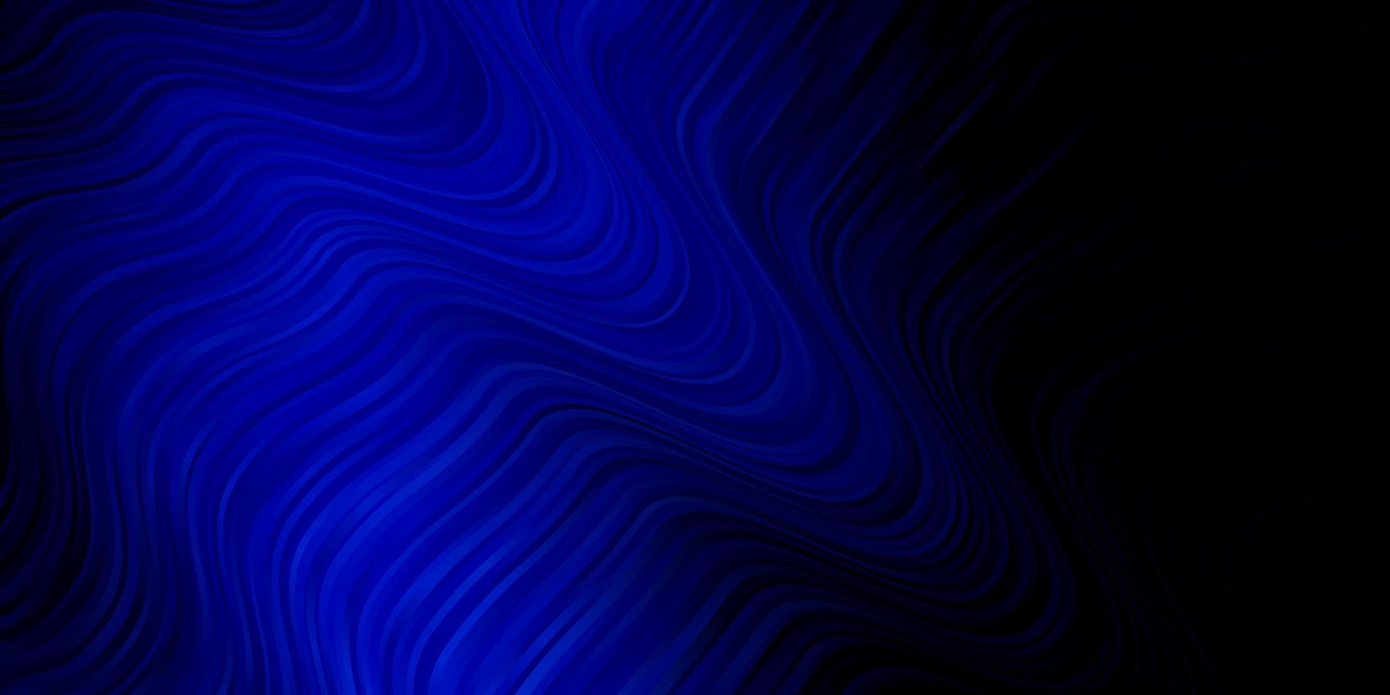 texture de vecteur bleu foncé avec arc circulaire.