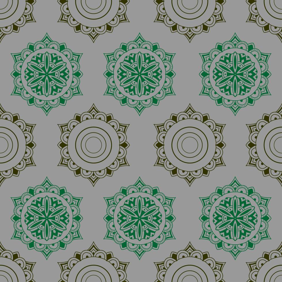 motif sans soudure abstrait cercle géométrique. motifs ethniques hexagonaux. style d'ornements anciens arabes. vecteur