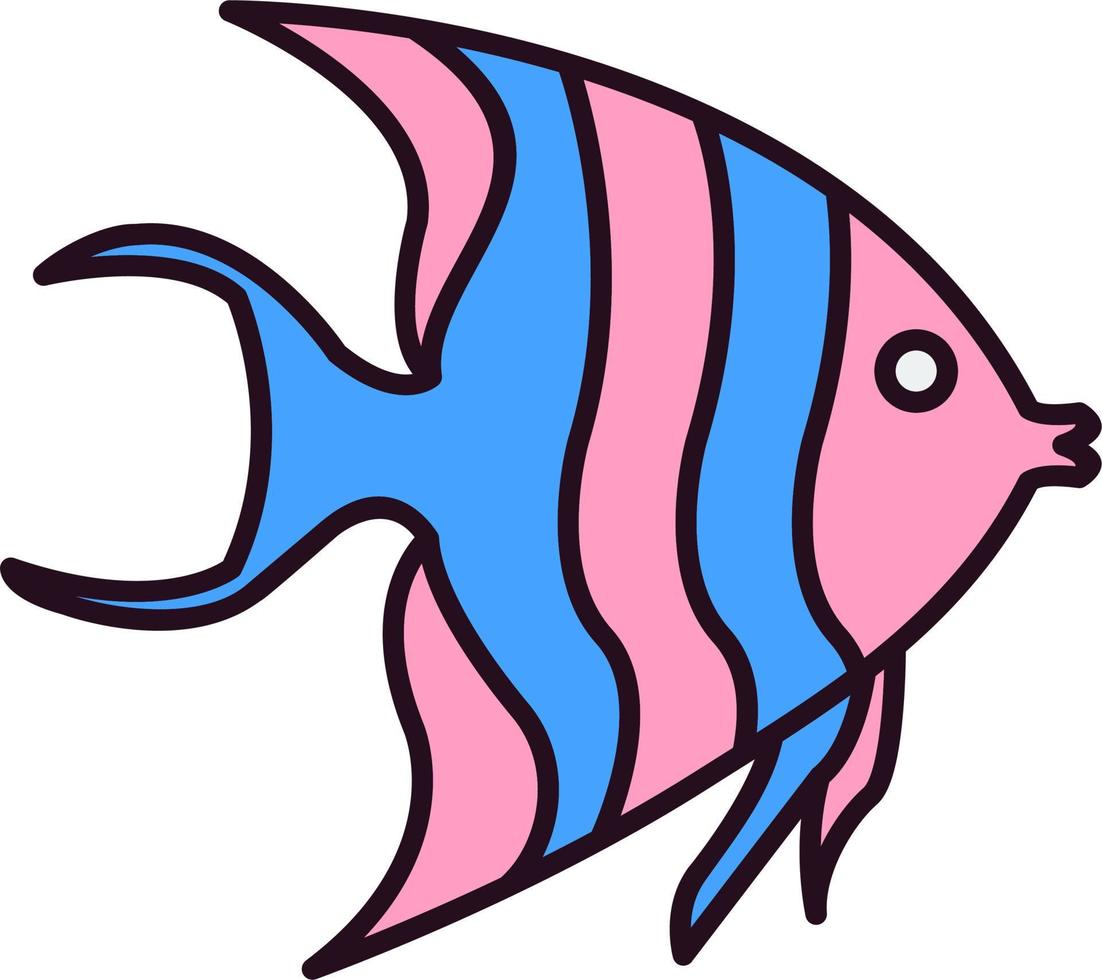 icône de vecteur de poisson ange