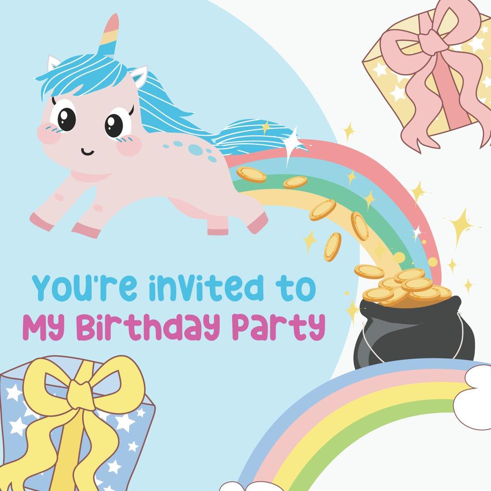 carte d'anniversaire colorée pour les enfants avec un joli thème de bébé dragon. fichier vectoriel. vecteur