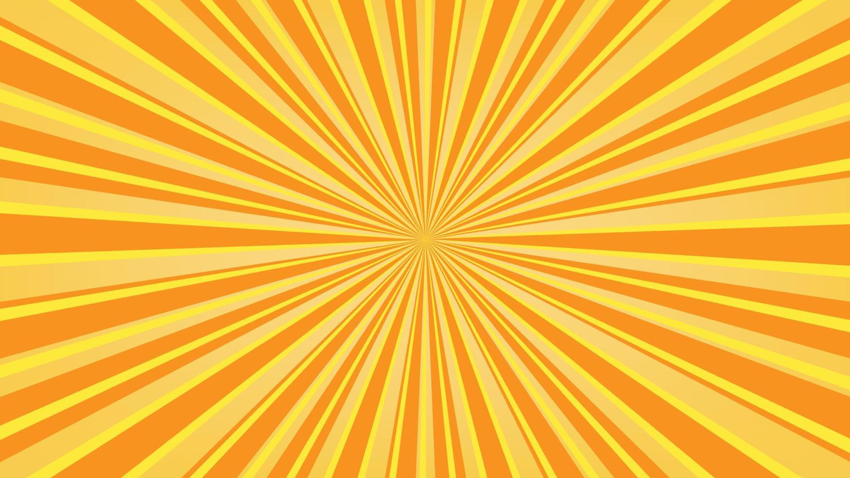 fond abstrait motif sunburst jaune pour élément de design graphique moderne. dessin animé de rayon brillant avec coloré pour le fond d'écran de bannière de site Web et la décoration de carte d'affiche vecteur