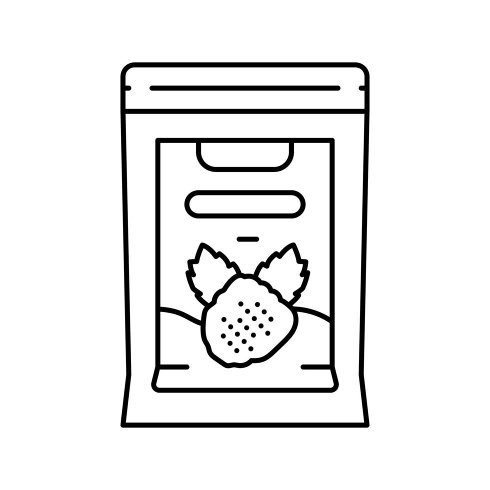 confiture, blackberry, ligne, icône, vecteur, illustration vecteur