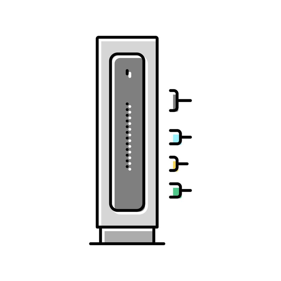 illustration vectorielle de l'icône de couleur du modem câble vecteur