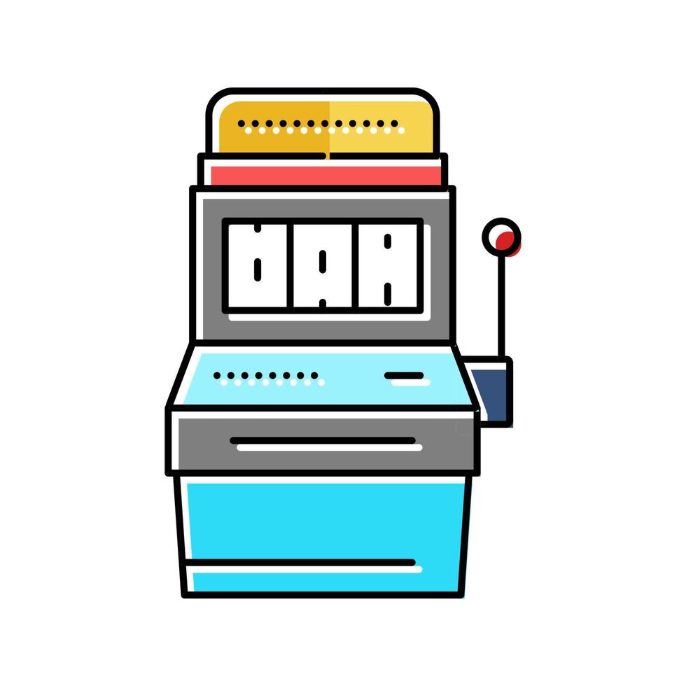 slot mashine jeu couleur icône illustration vectorielle vecteur