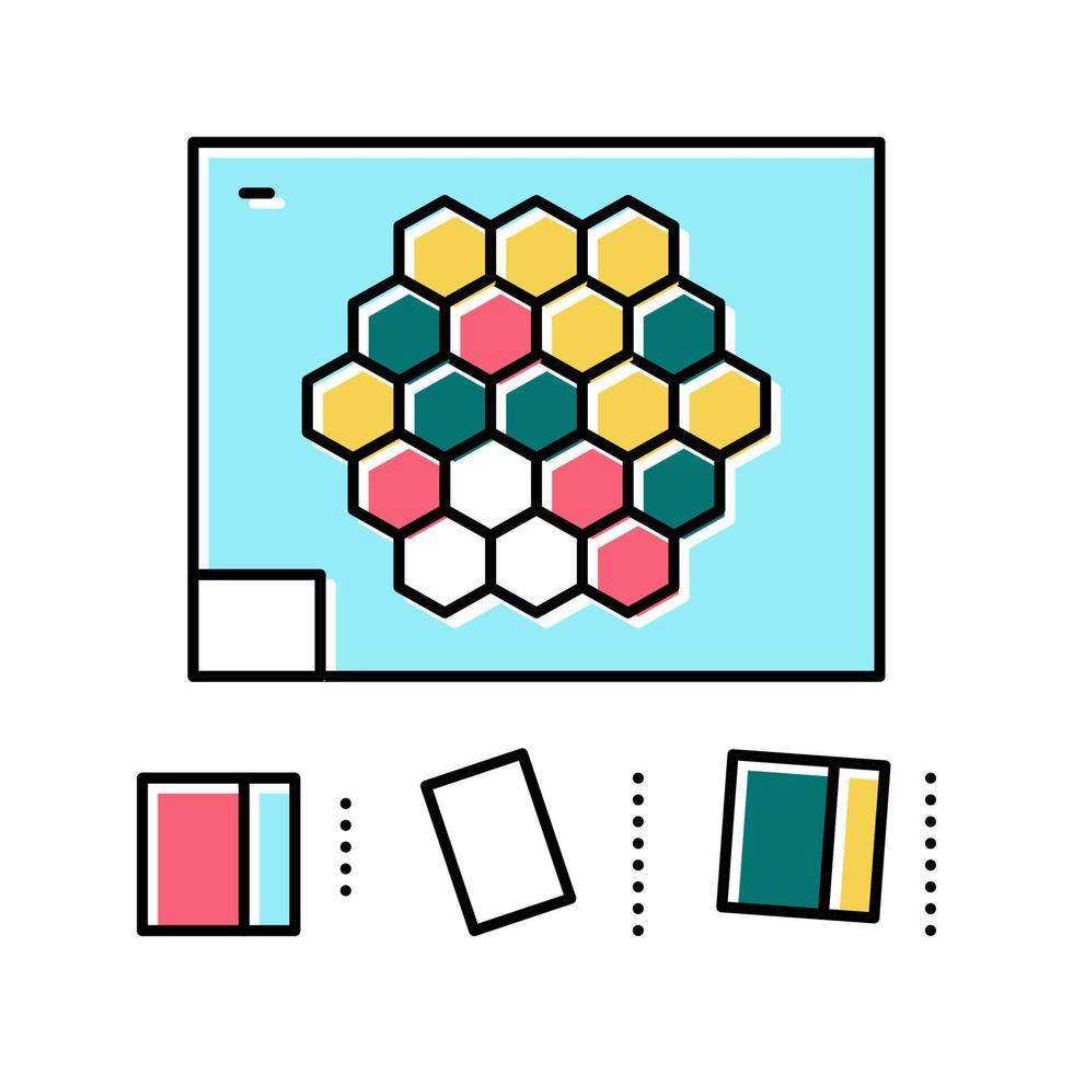 tween jeux couleur icône illustration vectorielle vecteur
