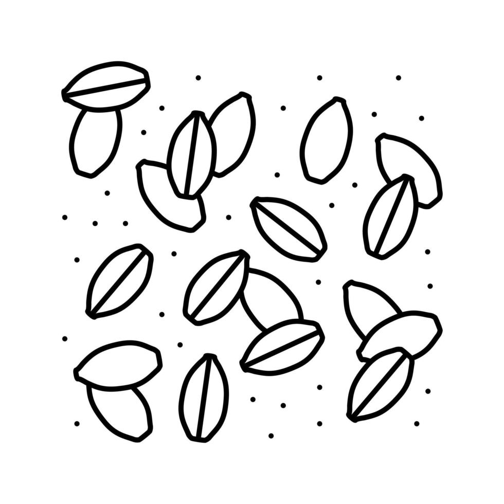 illustration vectorielle de l'icône de la ligne de production de bière de germination vecteur