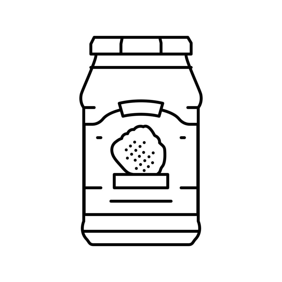 illustration vectorielle de l'icône de la ligne de sirop de mûre vecteur