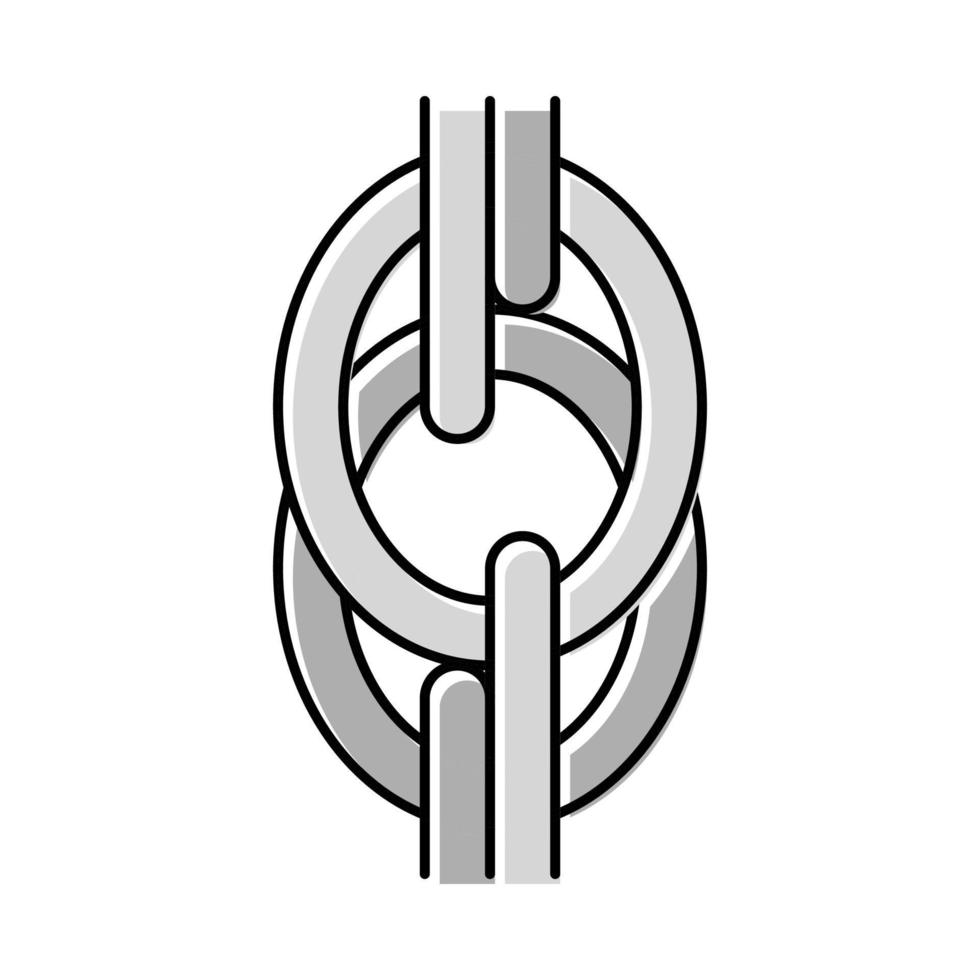 corde chaîne couleur icône illustration vectorielle vecteur