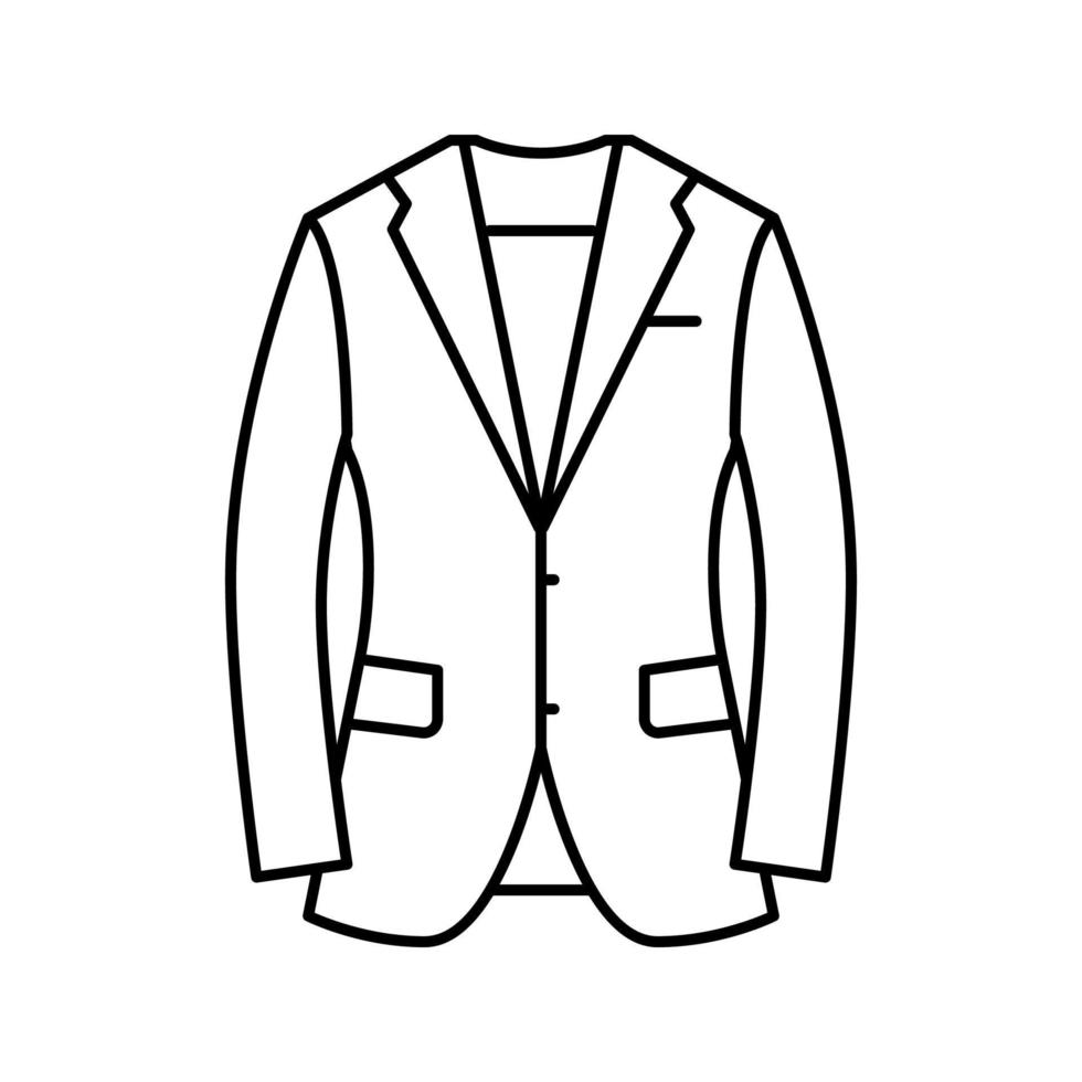 illustration vectorielle d'icône de ligne masculine de vêtements de sport vecteur