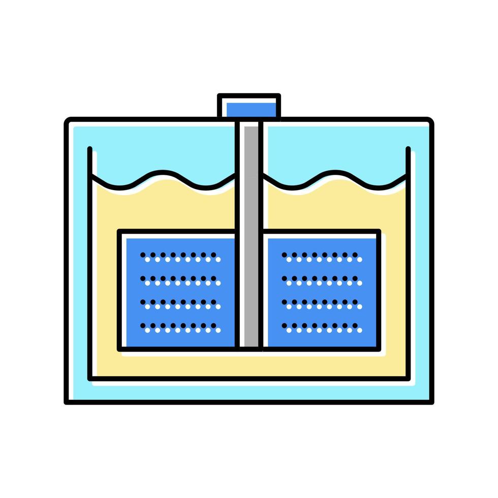 illustration vectorielle de l'icône de couleur de la production de fromage de l'usine de mixage vecteur