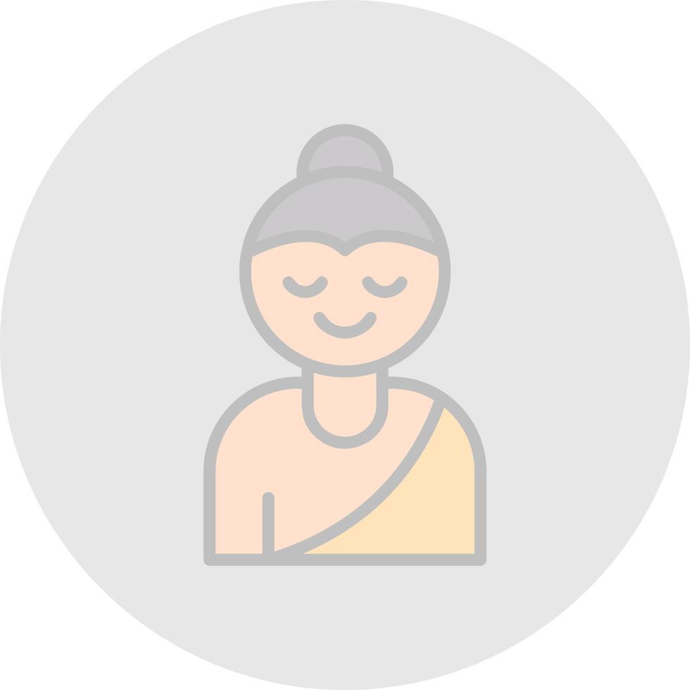 icône de vecteur de bouddha