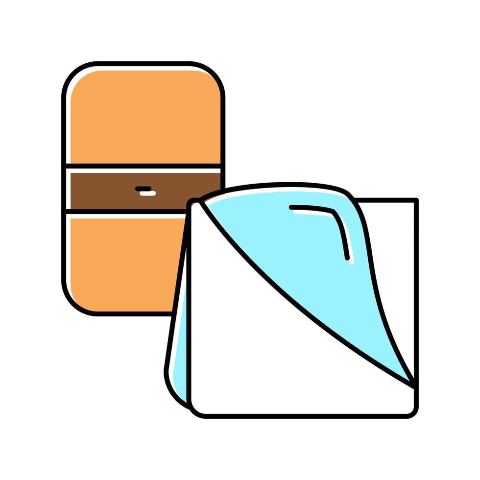 gommes pour daim et nubuck couleur icône illustration vectorielle vecteur