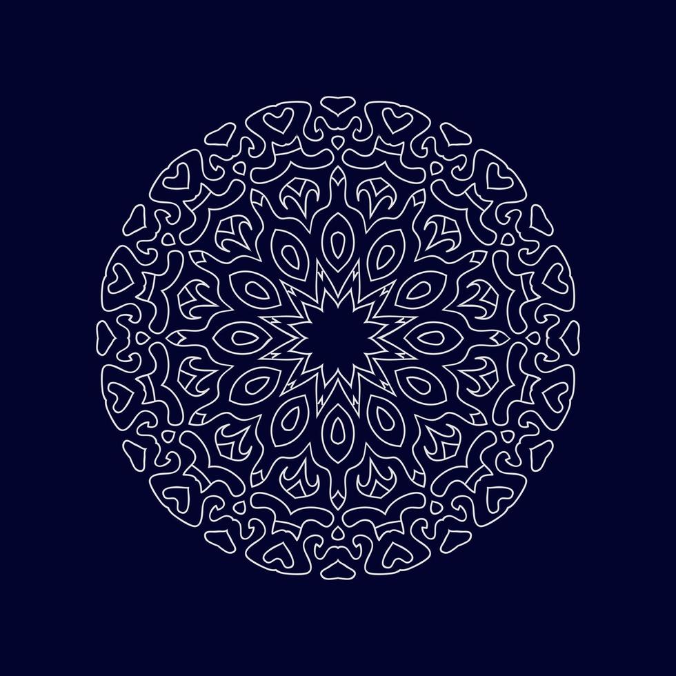 illustration vectorielle de fond de mandala islamique vecteur