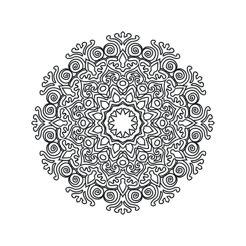 illustration vectorielle de fond de mandala islamique vecteur