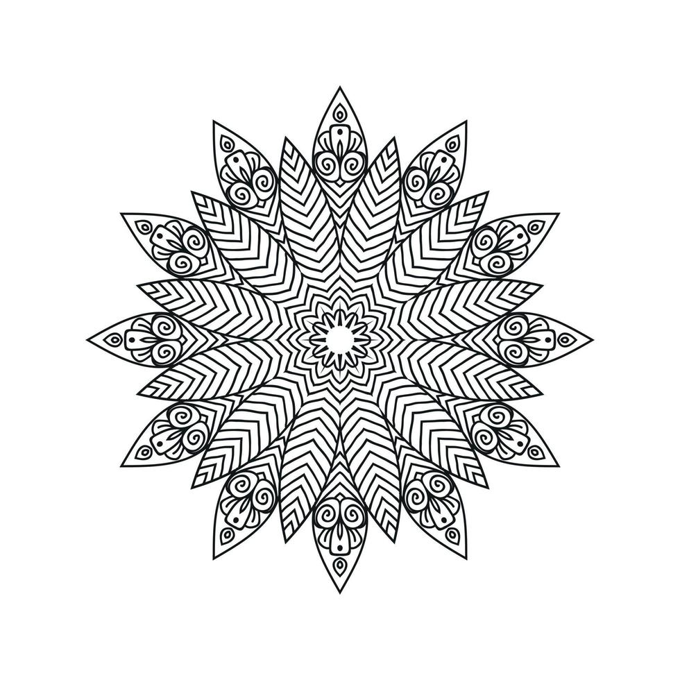 mandala conçoit fond illustration vectorielle vecteur