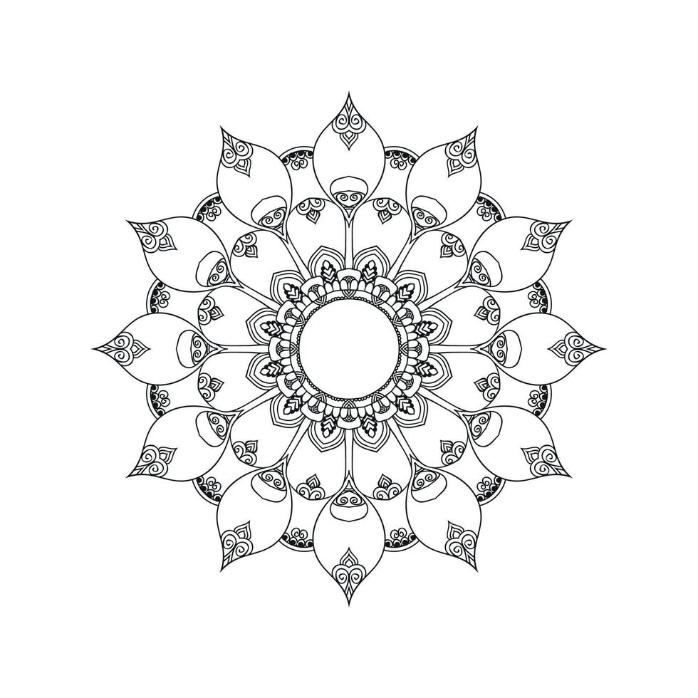 nouveau mandala conçoit illustration vectorielle vecteur