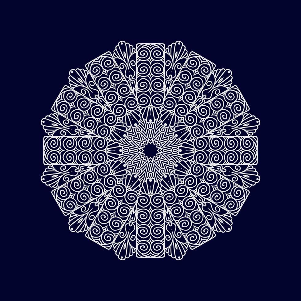 nouveau mandala conçoit illustration vectorielle vecteur