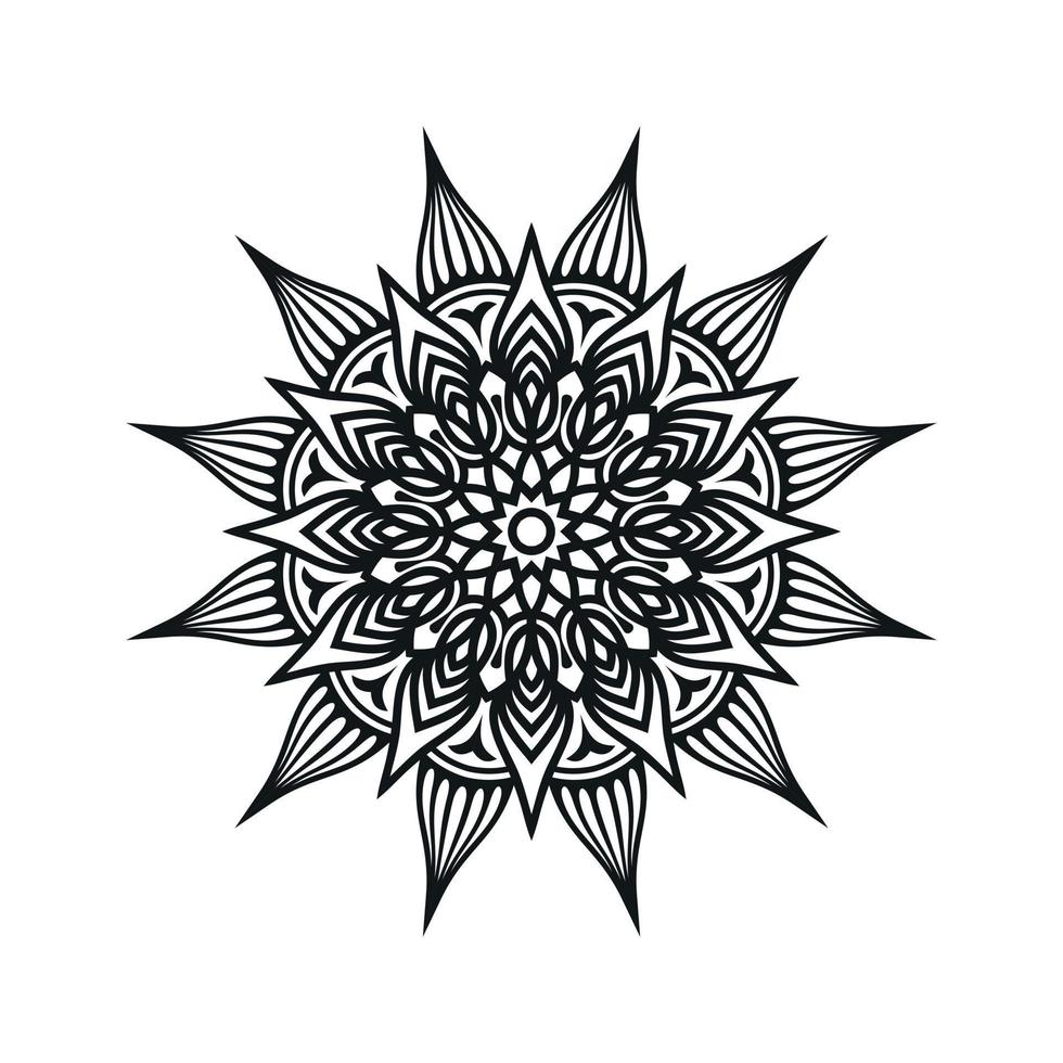 fleur mandala fond conception illustration vectorielle vecteur