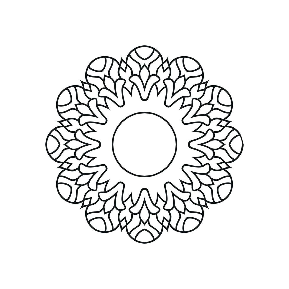 illustration vectorielle de conception de fond de mandala vecteur