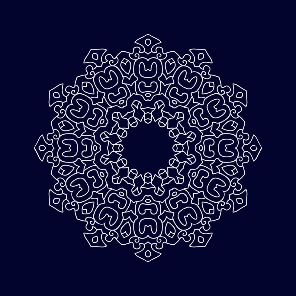 nouveau mandala conçoit illustration vectorielle vecteur