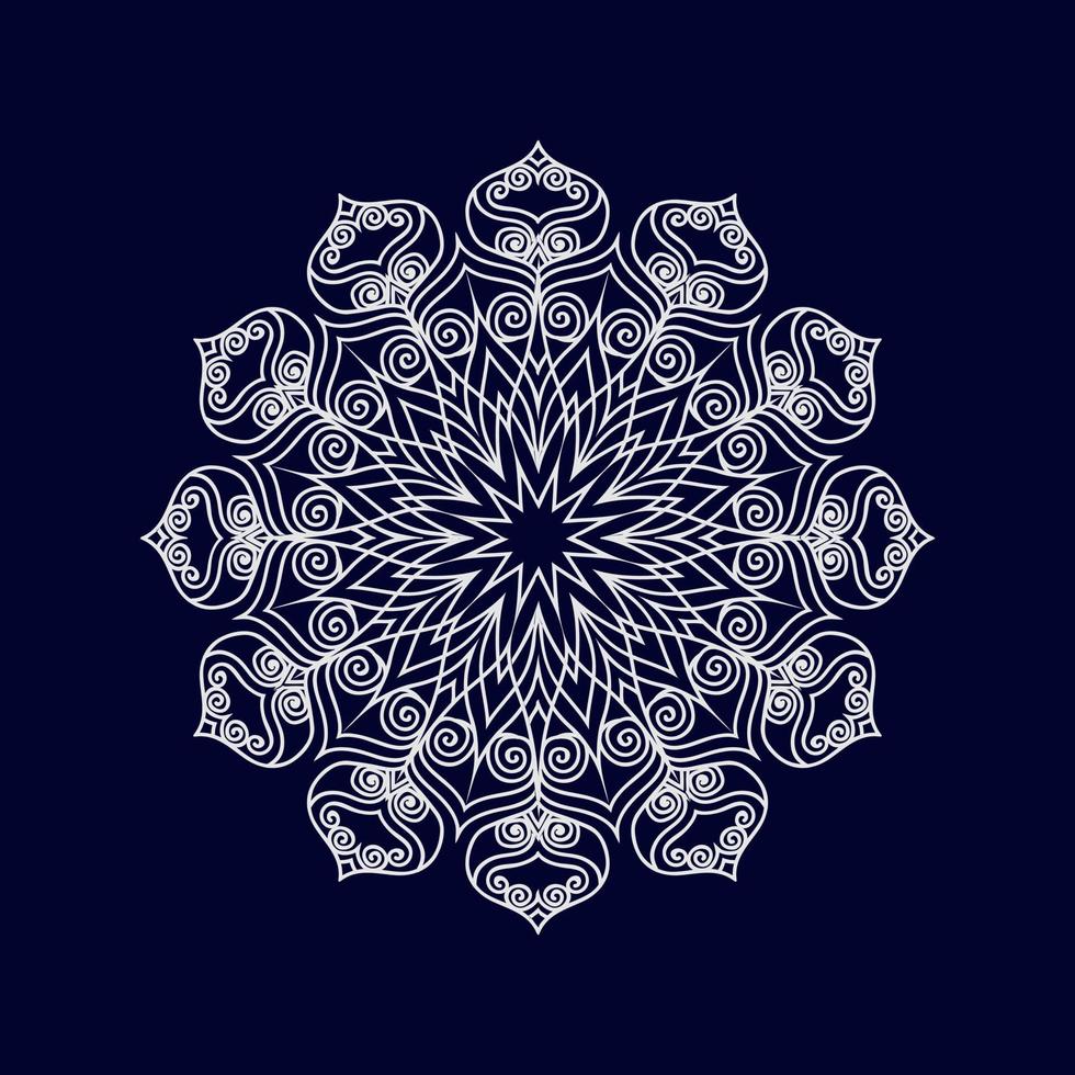 fleur mandala fond conception illustration vectorielle vecteur