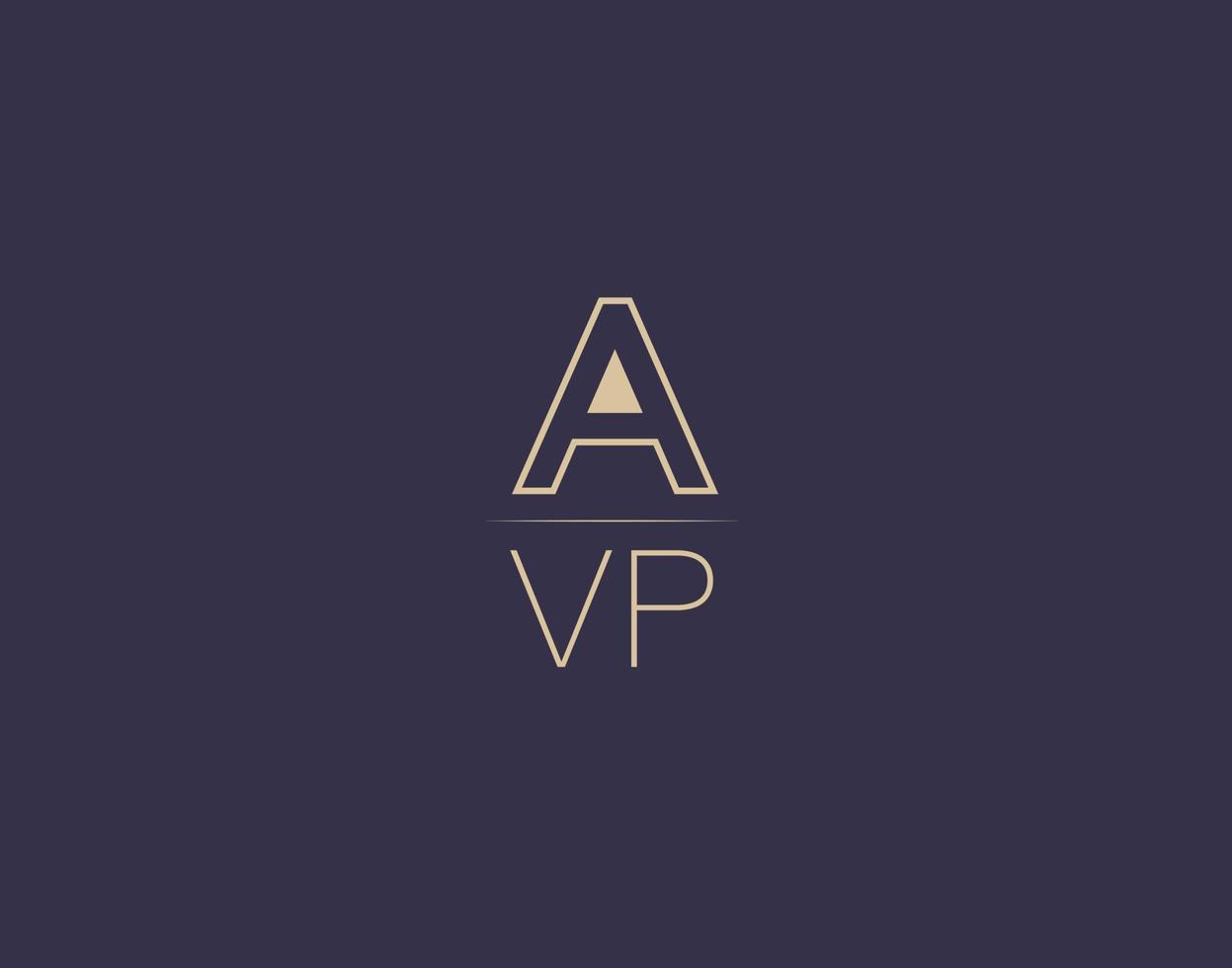 avp lettre logo design images vectorielles minimalistes modernes vecteur