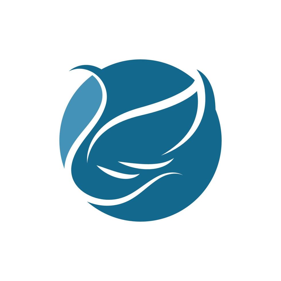 cygne logo symbole icône illustration vectorielle vecteur