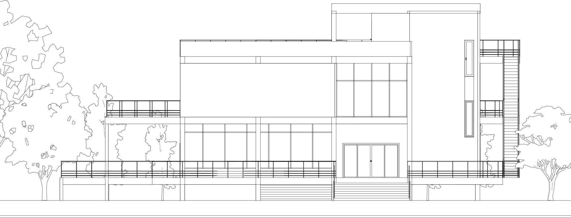 3d illustration du projet de construction vecteur