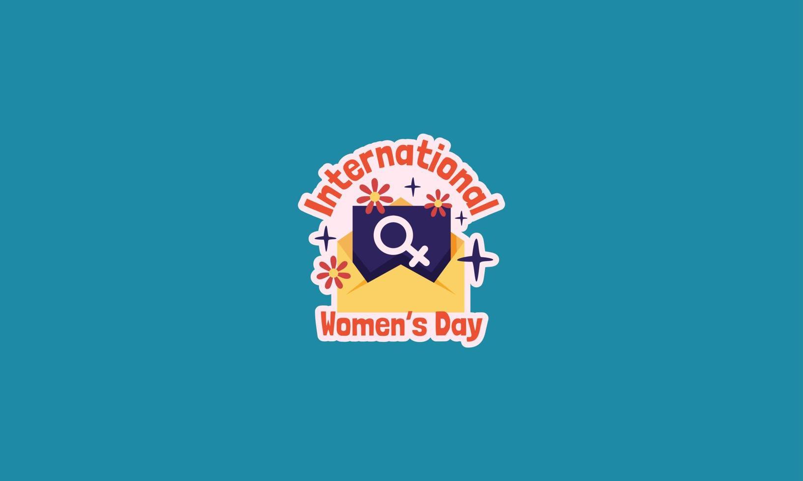 conception plate d'illustration vectorielle de célébration de la journée des femmes vecteur