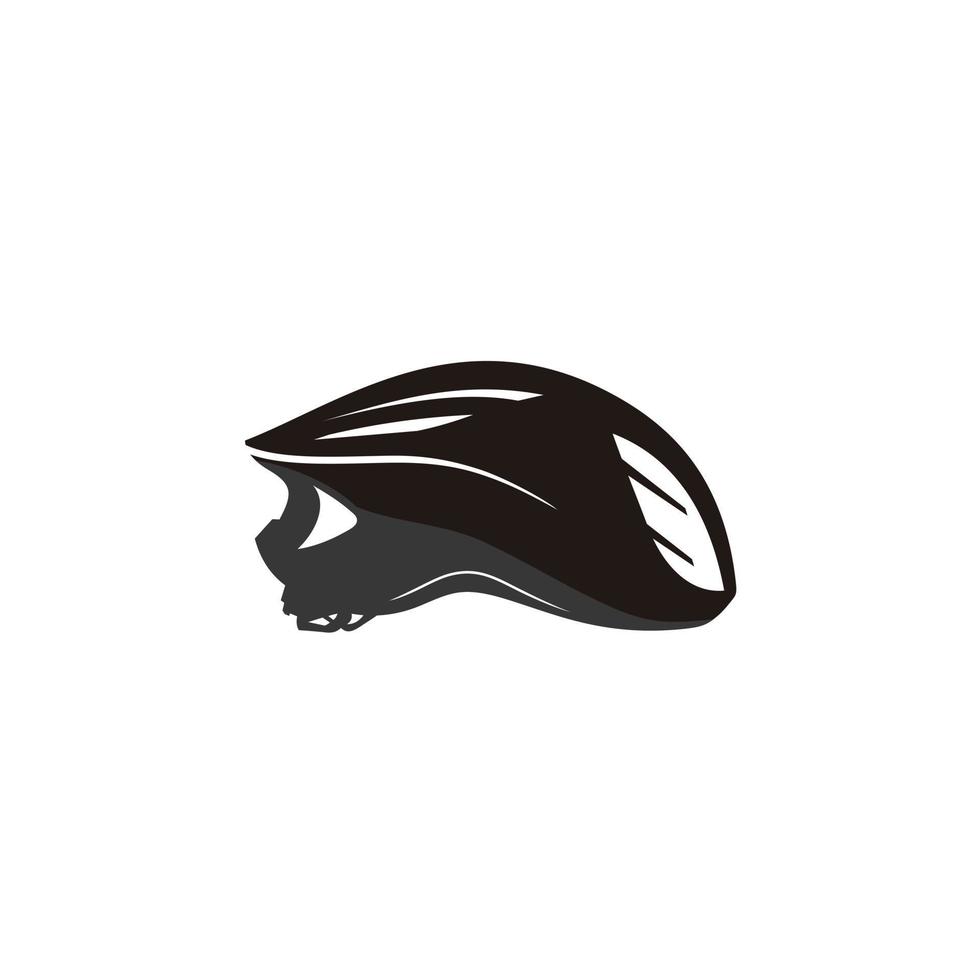 illustration d'icône vectorielle de casque de vélo de route de vélo moderne vecteur
