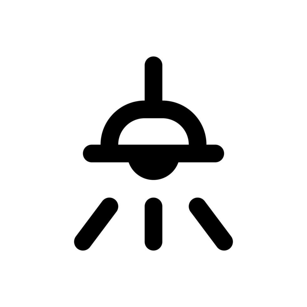 vecteur d'icône d'ampoule, icône de lampe sur fond blanc