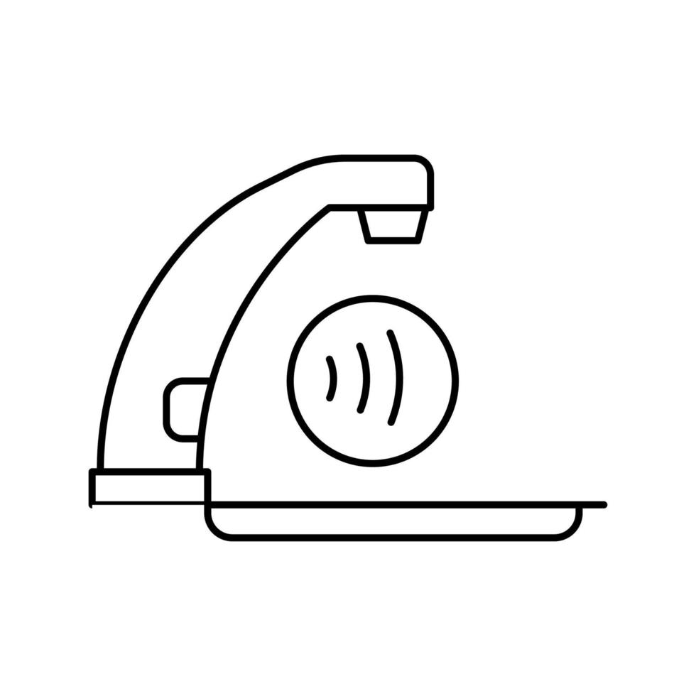 illustration vectorielle de l'icône de la ligne sans contact du robinet vecteur