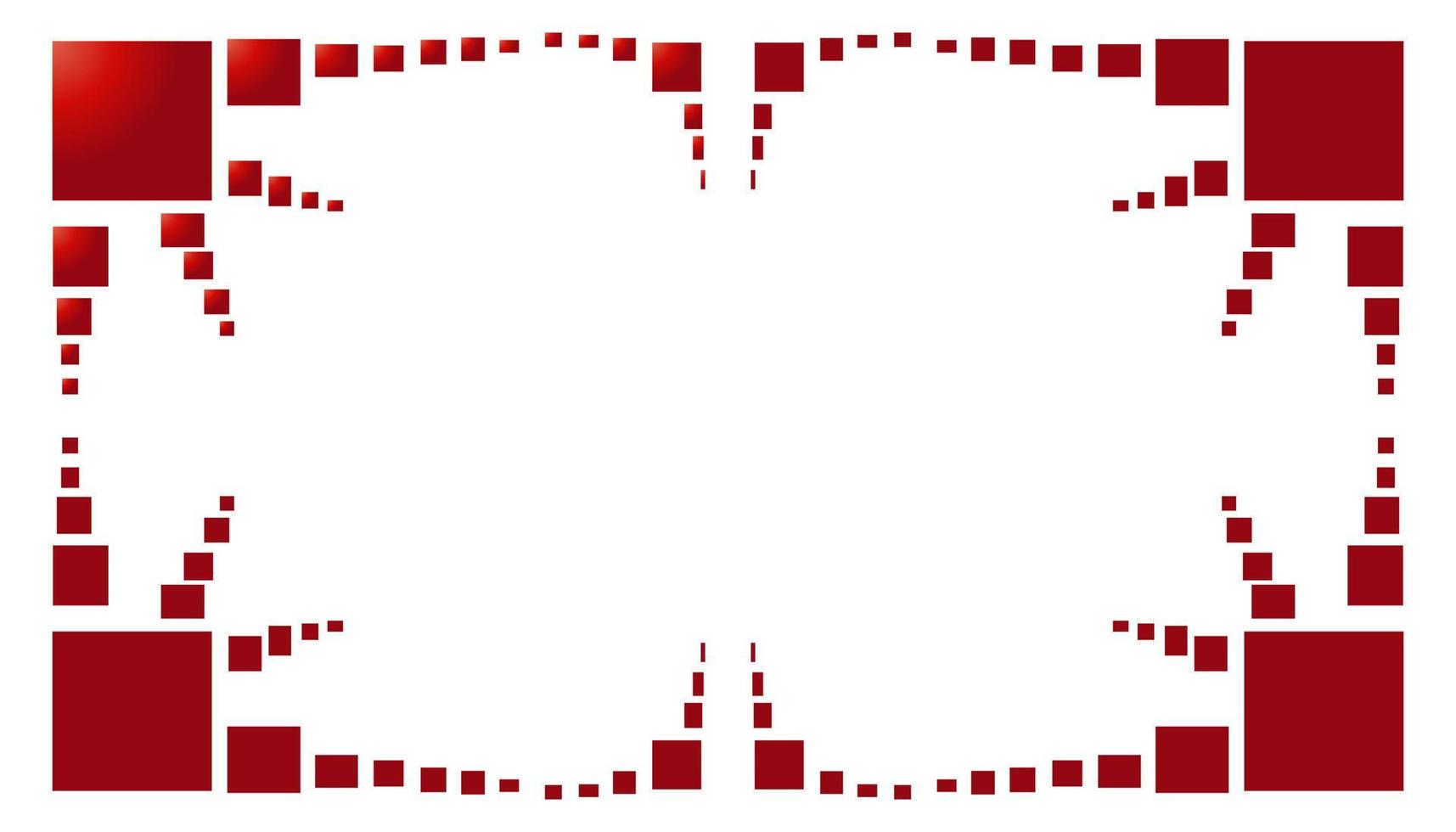 abstrait avec un cadre rouge vecteur