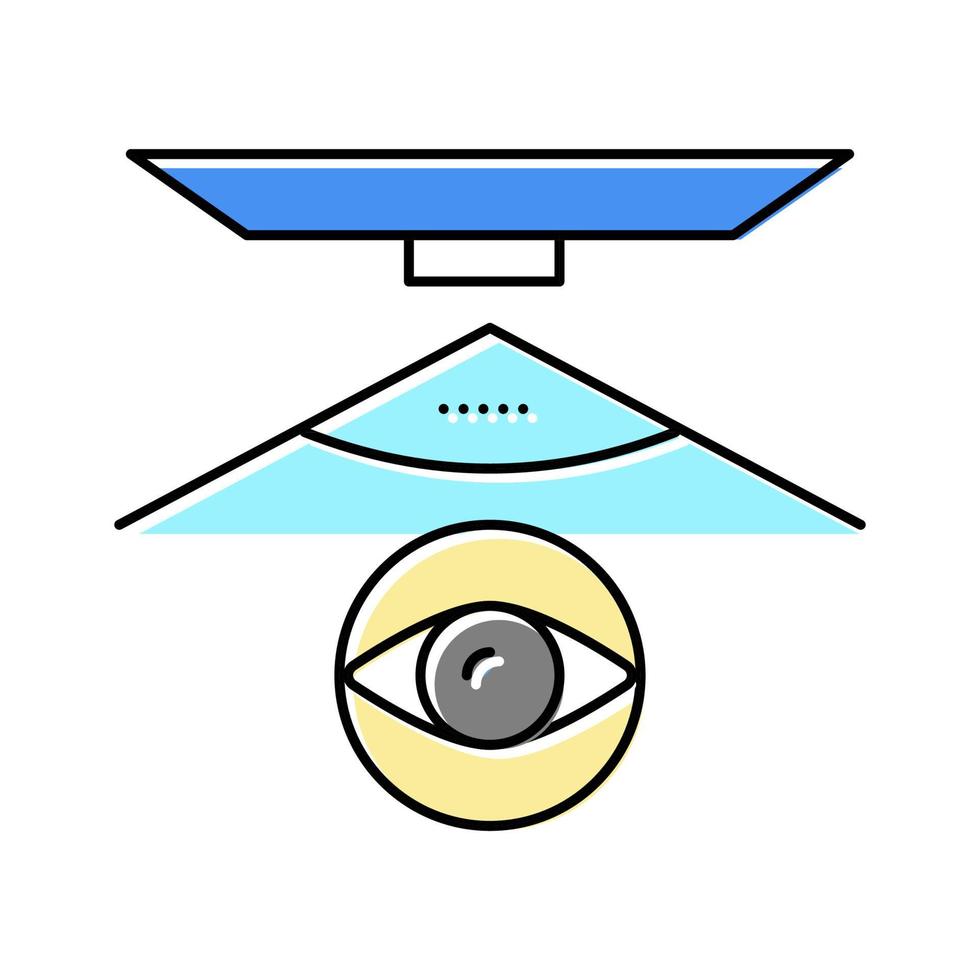 Vue d'ensemble de l'icône de couleur d'affichage de l'ordinateur illustration vectorielle vecteur