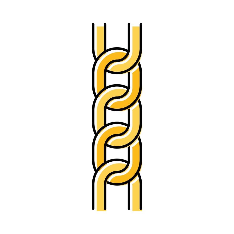 illustration vectorielle de l'icône de couleur de la chaîne figaro vecteur