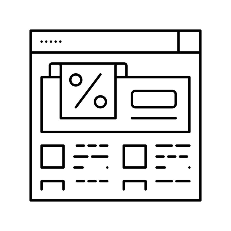 méga vente ligne icône illustration vectorielle vecteur