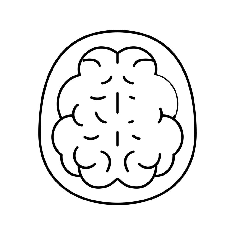 illustration vectorielle de l'icône de la ligne de problème de santé de l'esprit vecteur