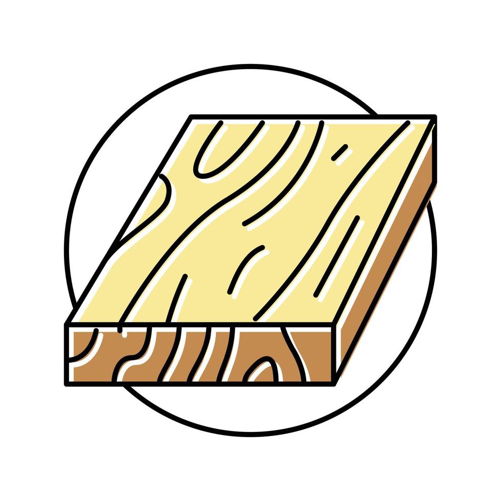 planche de bois plancher couleur icône illustration vectorielle vecteur