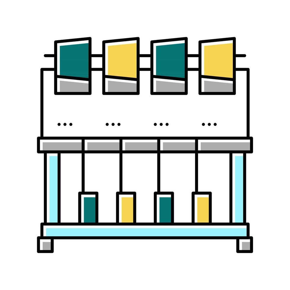 machine à broder industrielle couleur icône illustration vectorielle vecteur