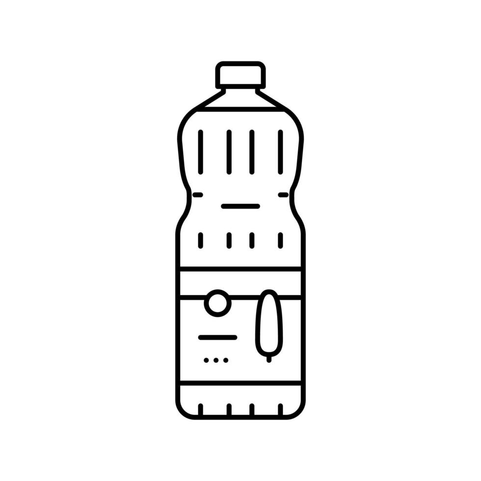 illustration vectorielle de l'icône de la ligne de maïs d'huile vecteur