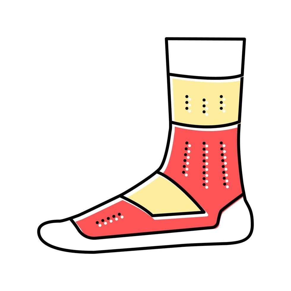 icône de couleur de chaussette de sport illustration vectorielle isolée vecteur