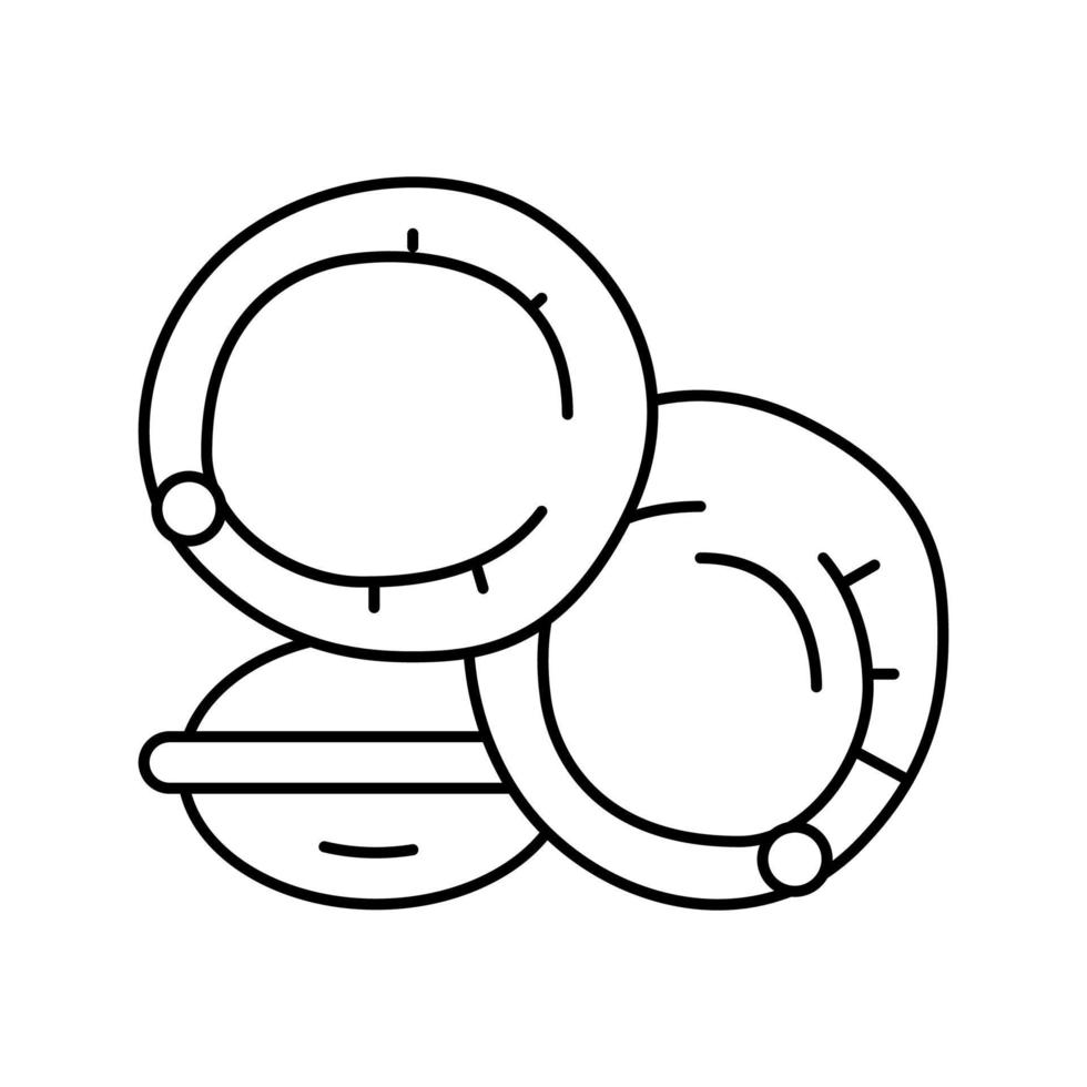 illustration vectorielle de l'icône de la ligne de graines d'amarante vecteur