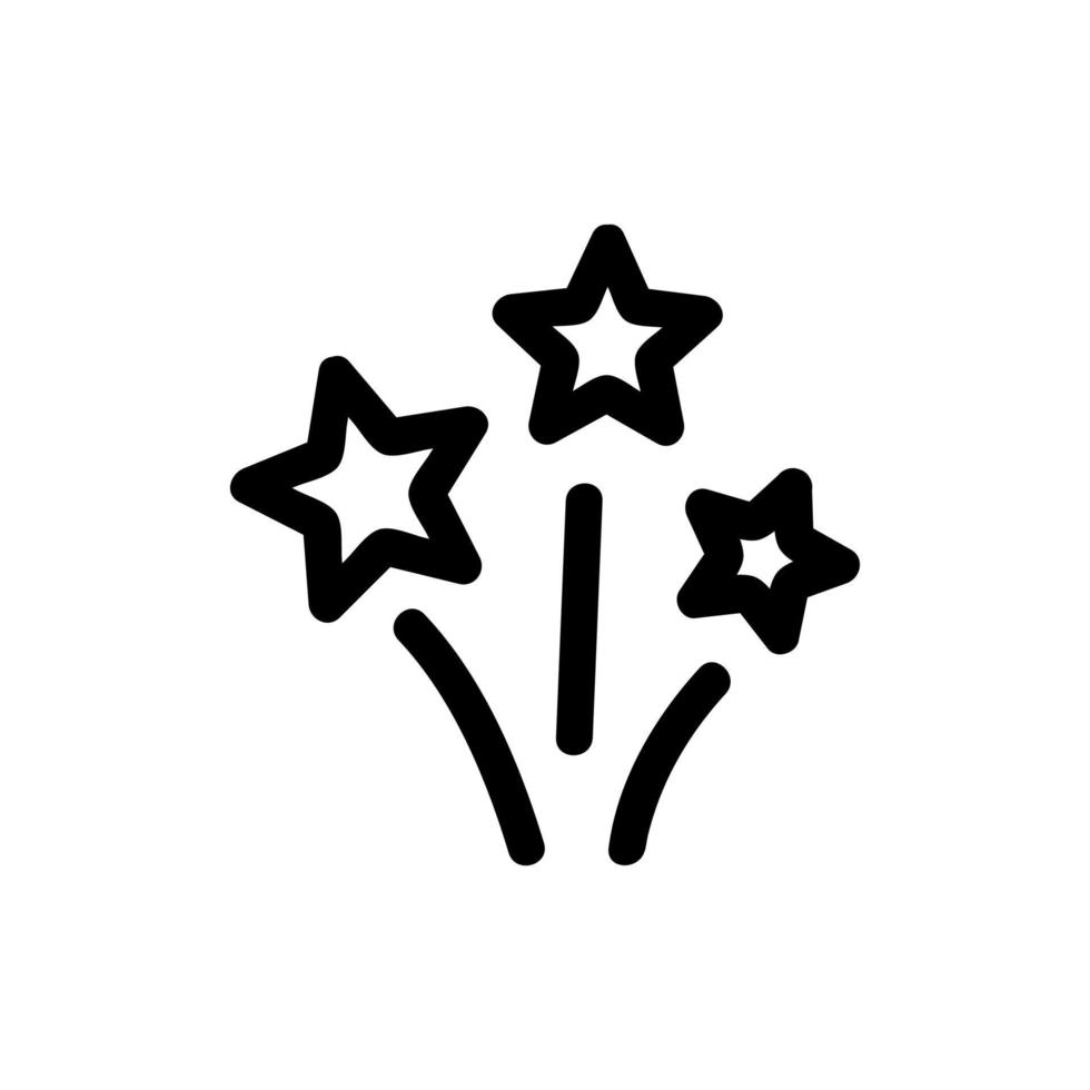 étoile brillante vecteur d'icône de paillettes. illustration de symbole de contour isolé