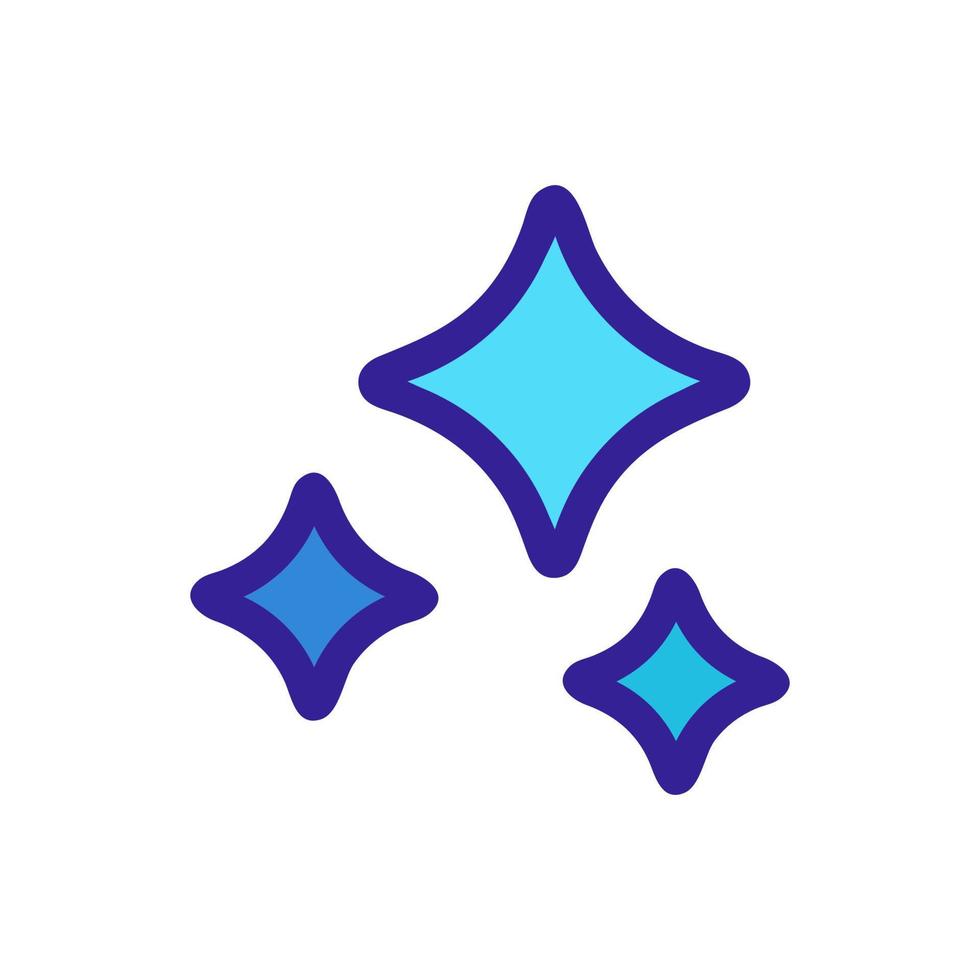 étoile brillante vecteur d'icône de paillettes. illustration de symbole de contour isolé