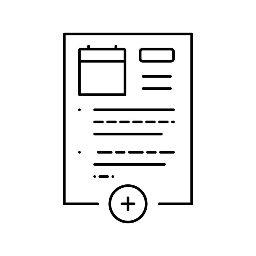 illustration vectorielle de l'icône de la ligne d'abonnement au produit de la boutique internet vecteur