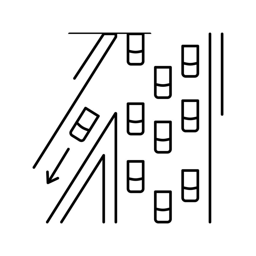 illustration vectorielle de l'icône de la ligne de route de l'autoroute vecteur