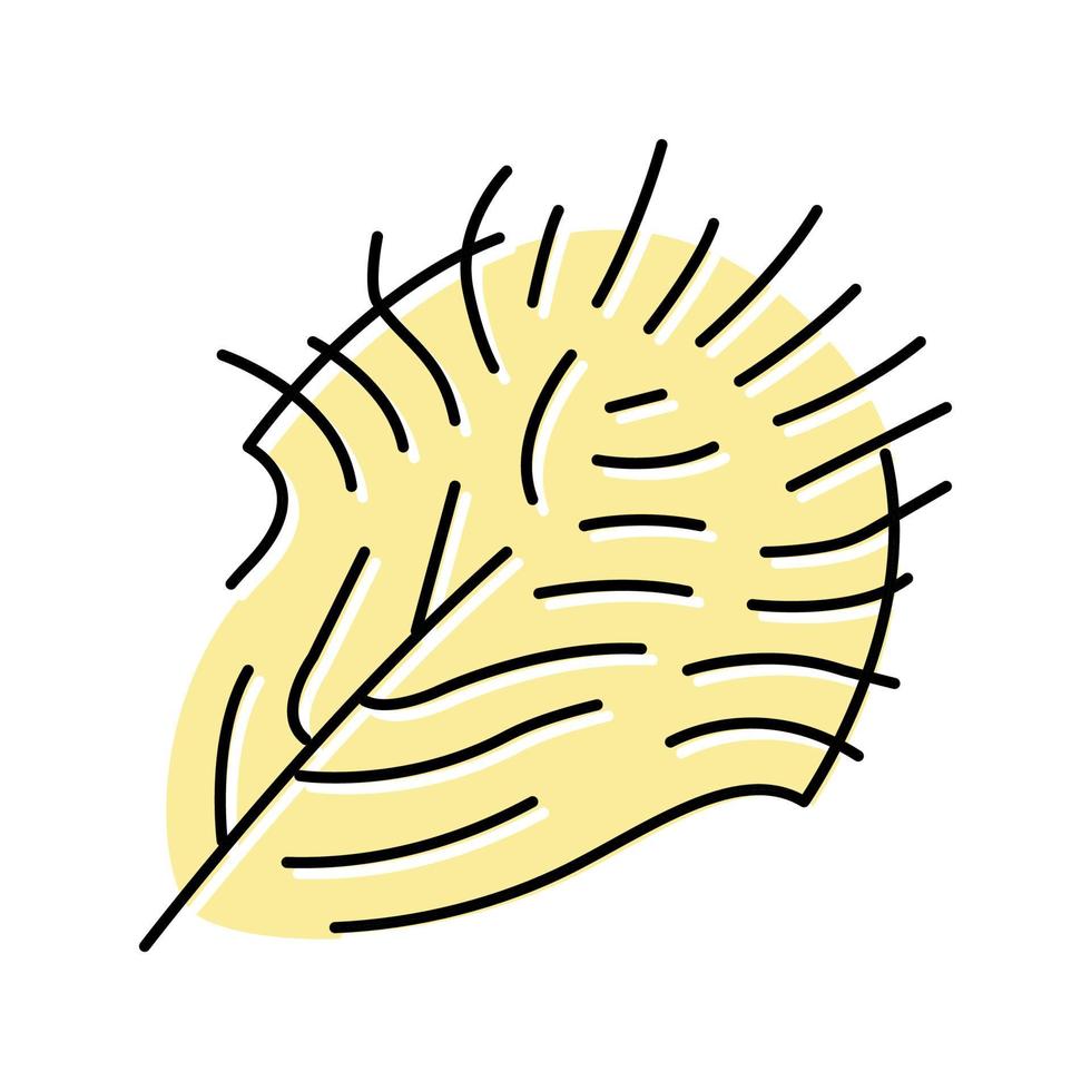 plume moelleuse couleur douce icône illustration vectorielle vecteur