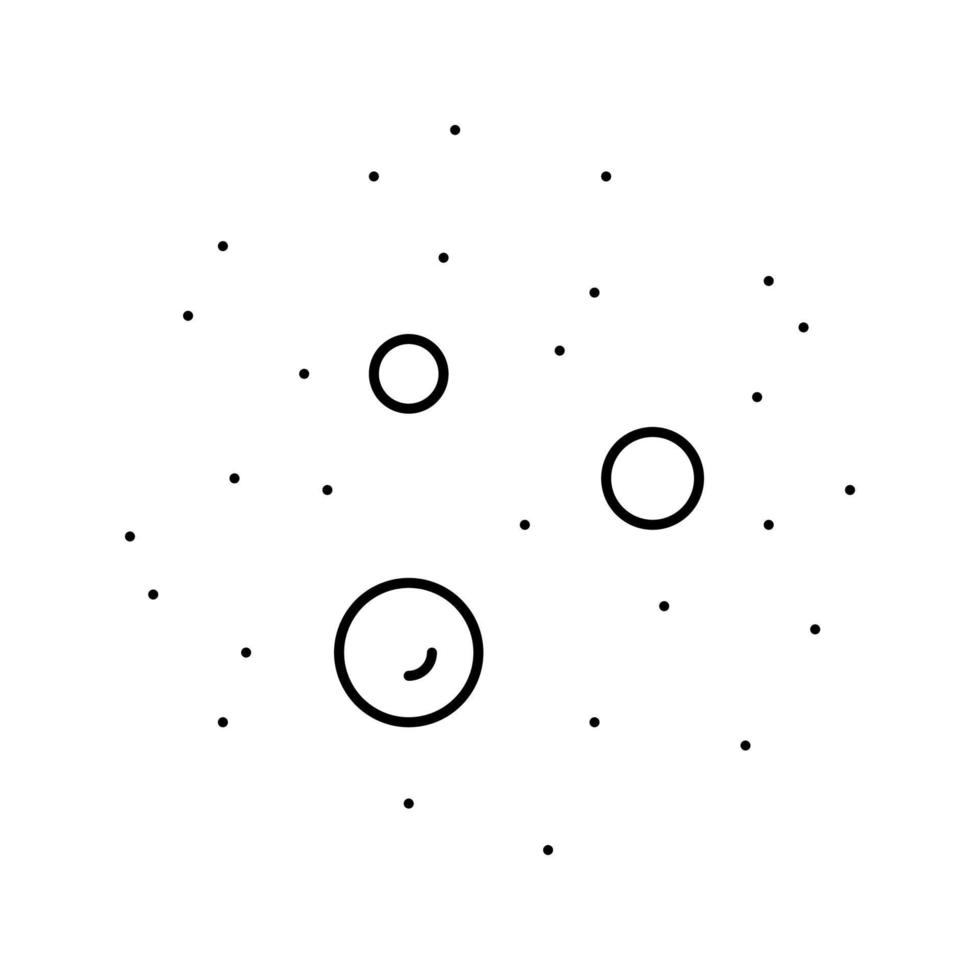 illustration vectorielle d'icône de ligne de taupe ordinaire vecteur